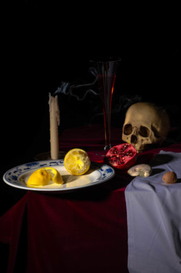 Vanitas mit Totenkopf 